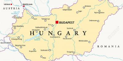 Budapest plek op die wêreld kaart