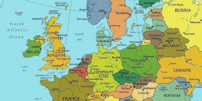 Kaart van boedapest in europa