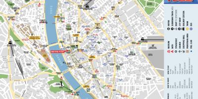 Loop toer van budapest kaart