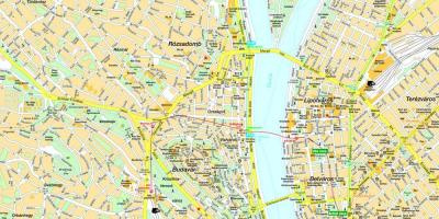 Budapest sentrum kaart