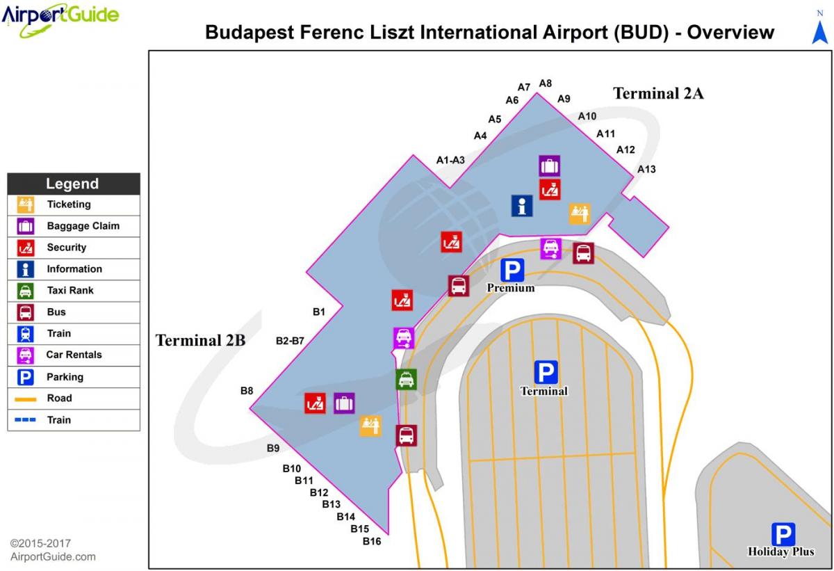 budapest kaart lughawe