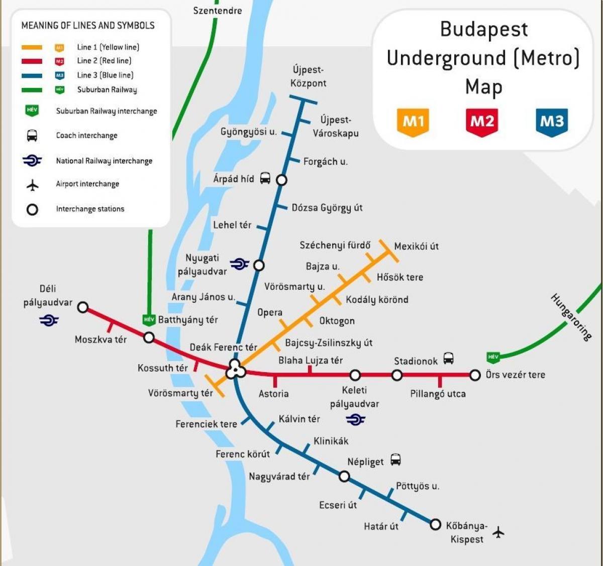 budapest bus stasie kaart