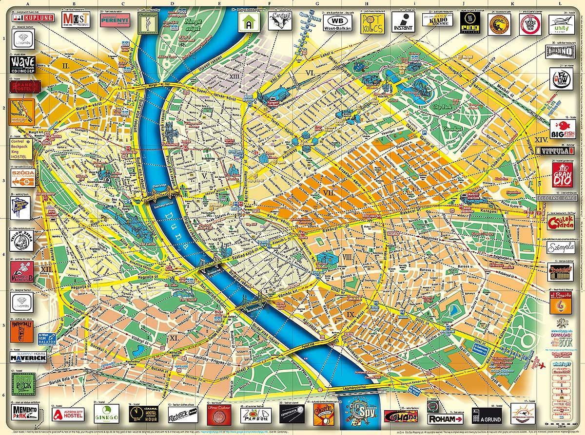 kaart van budapest stad park