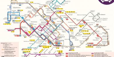 Kaart van budapest trolleybus